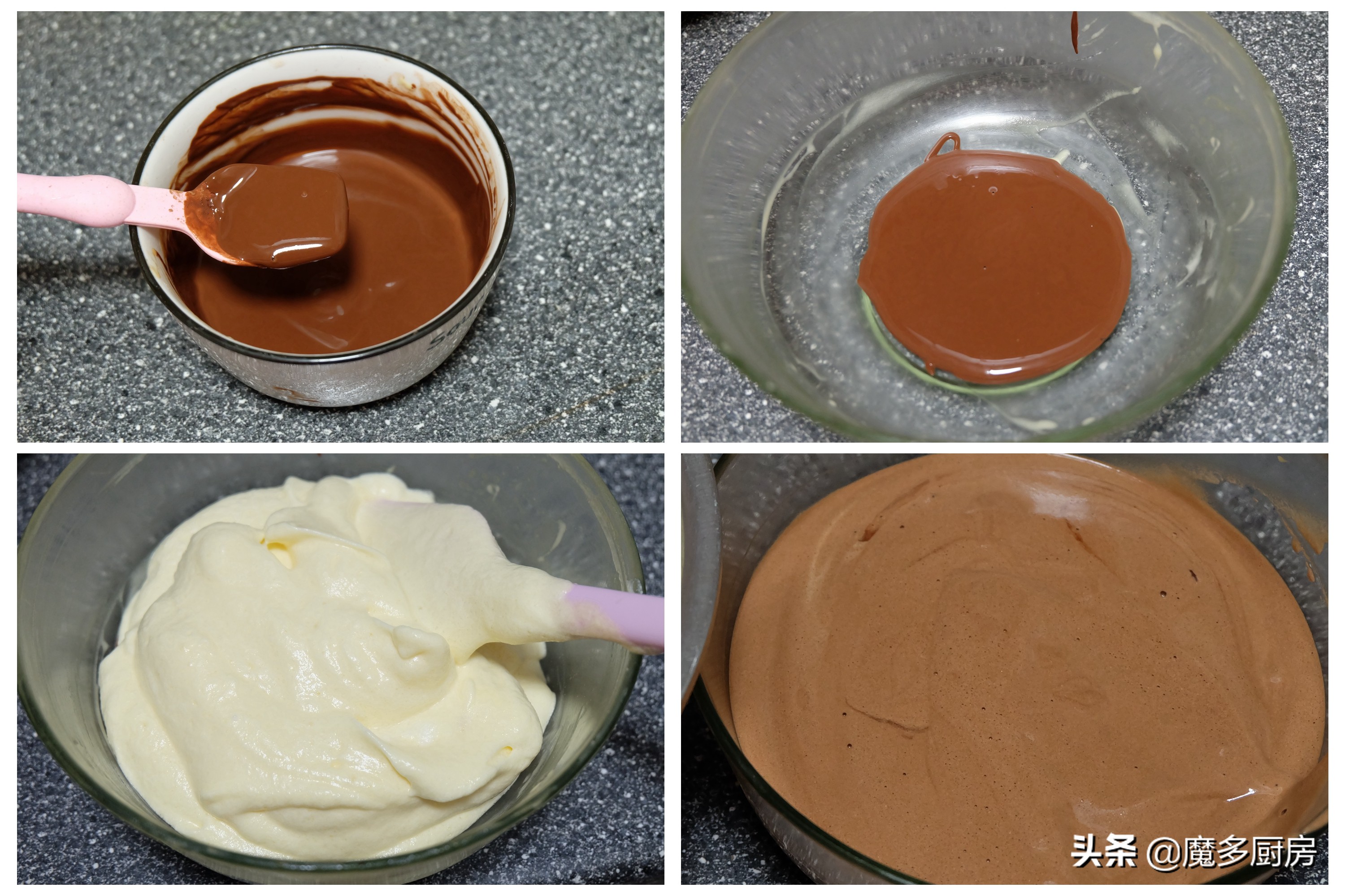 這個蛋糕做法好，無油低糖配方簡單實用，兩種顏色好看又好吃