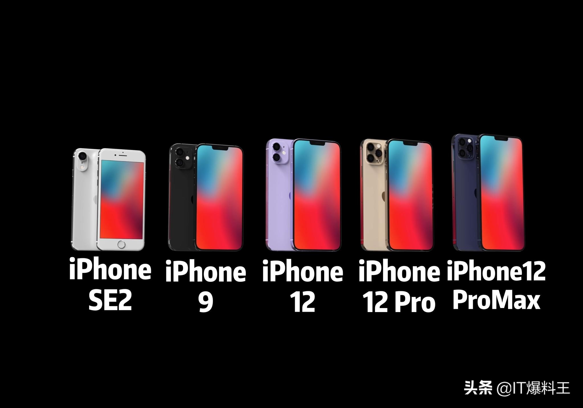 苹果手机海战略露出水面：今年5部新iPhone全家福照片曝出