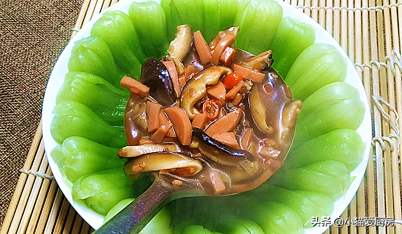 图片[9]-香菇扒油菜是一道清淡类型的菜肴 春节做来吃可以解腻-起舞食谱网