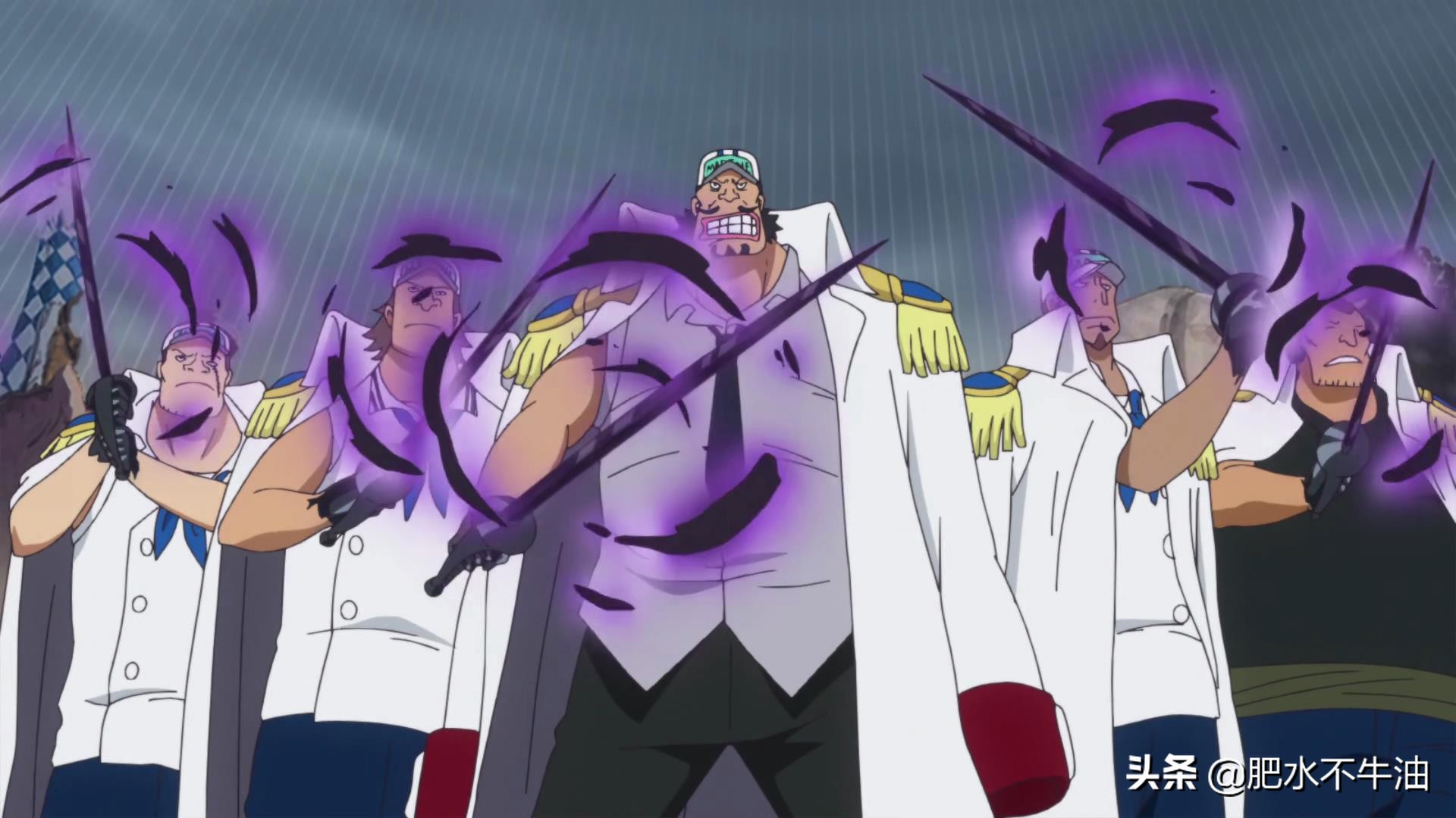 海贼王，金色的霸王色，火红色的流樱，每种霸