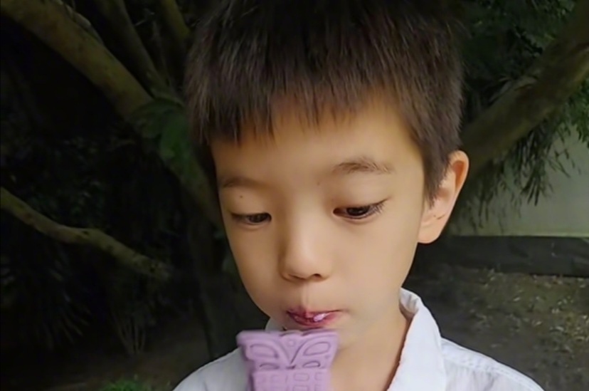 霍思燕晒儿子怼脸视频，嗯哼瘦到脱相双眼皮都消失，差点没认出来