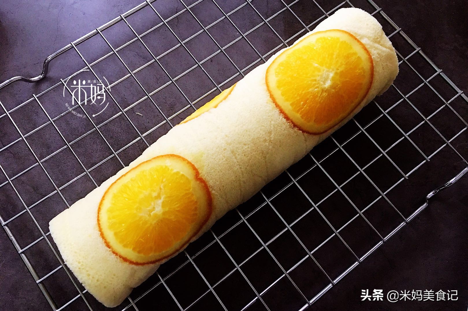 图片[13]-香橙蛋糕卷做法步骤图 比豆浆油条有营养比做馒头简单-起舞食谱网