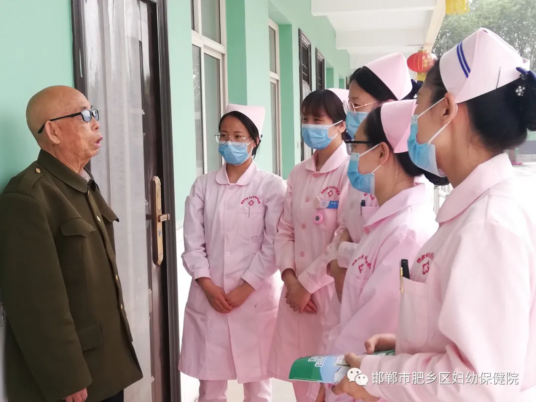 肥乡妇幼保健院“5.12”国际护士节--护理健康教育科普走进敬老院