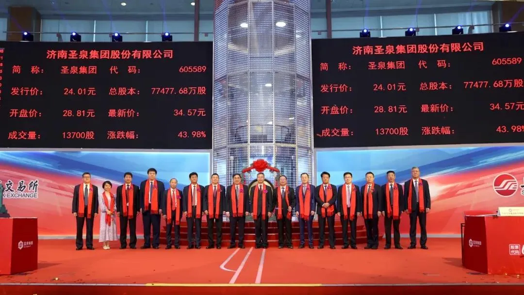 「企业新闻」圣泉集团主板上市——开启发展新征程