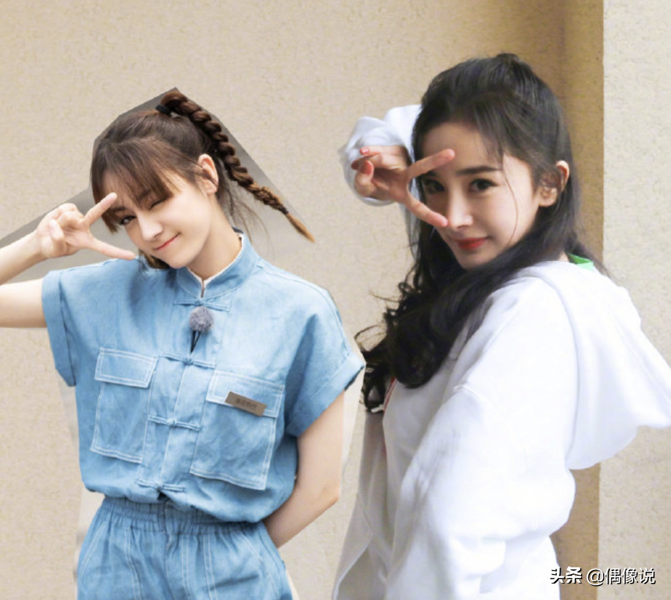 迪丽热巴庆祝杨幂34岁生日，配图却用蔡徐坤黑图，无心之失