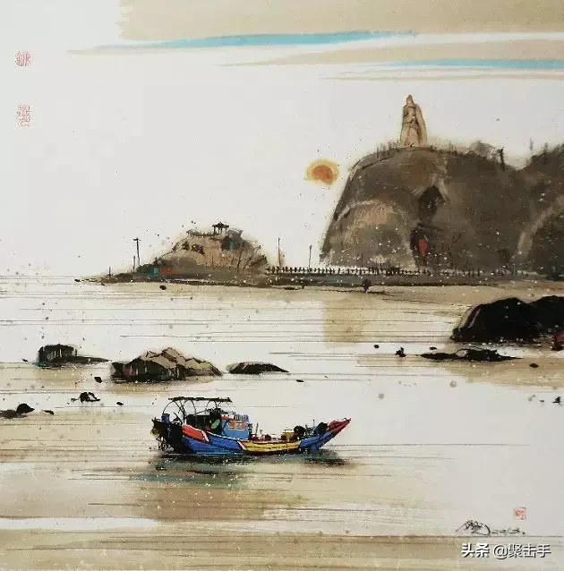 彩墨画派汪钰元的作品，跟吴冠中比谁画得好？