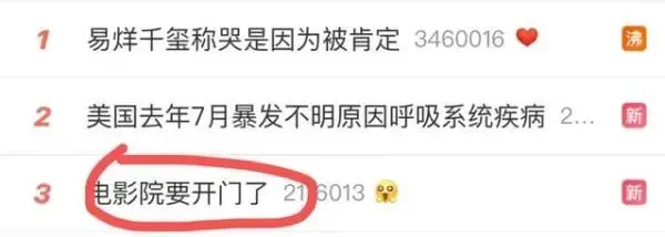 电影院要开门了，《唐探3》《姜子牙》排队来袭