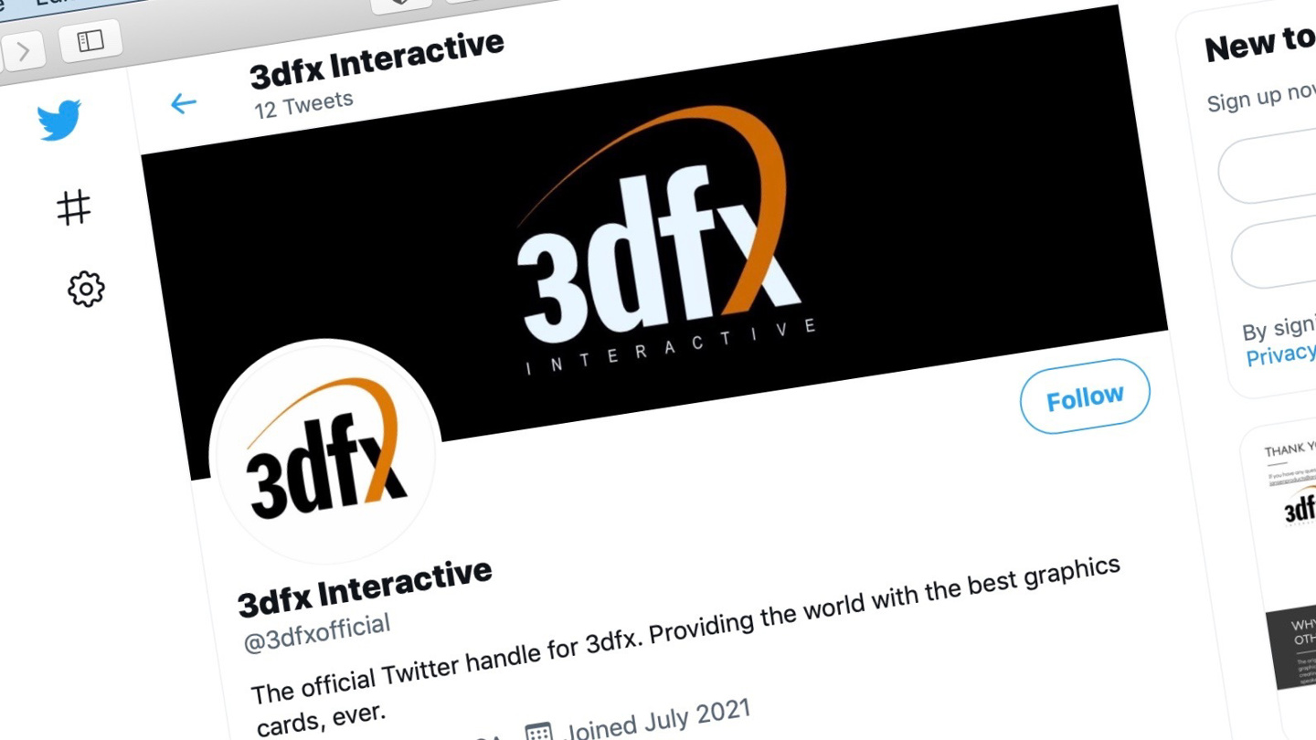 显卡公司 3dfx 不会回归了：推特账号已注销，英伟达否认该消息
