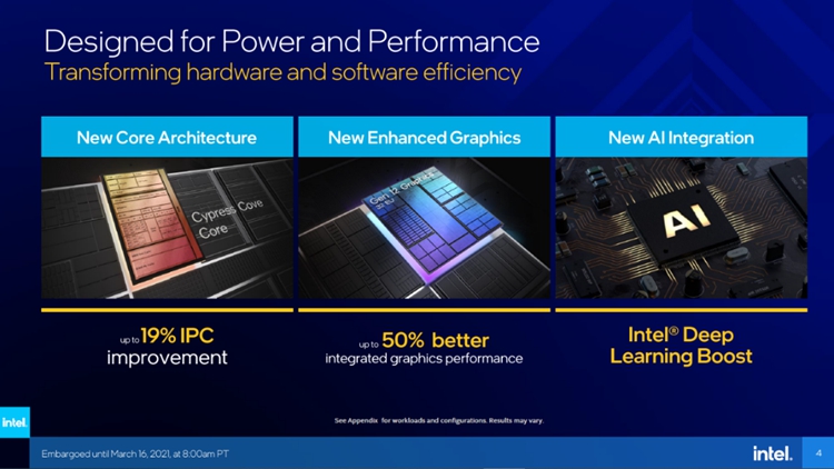 IPC提升明显，PCIe 4.0终到来：英特尔11代酷睿解析