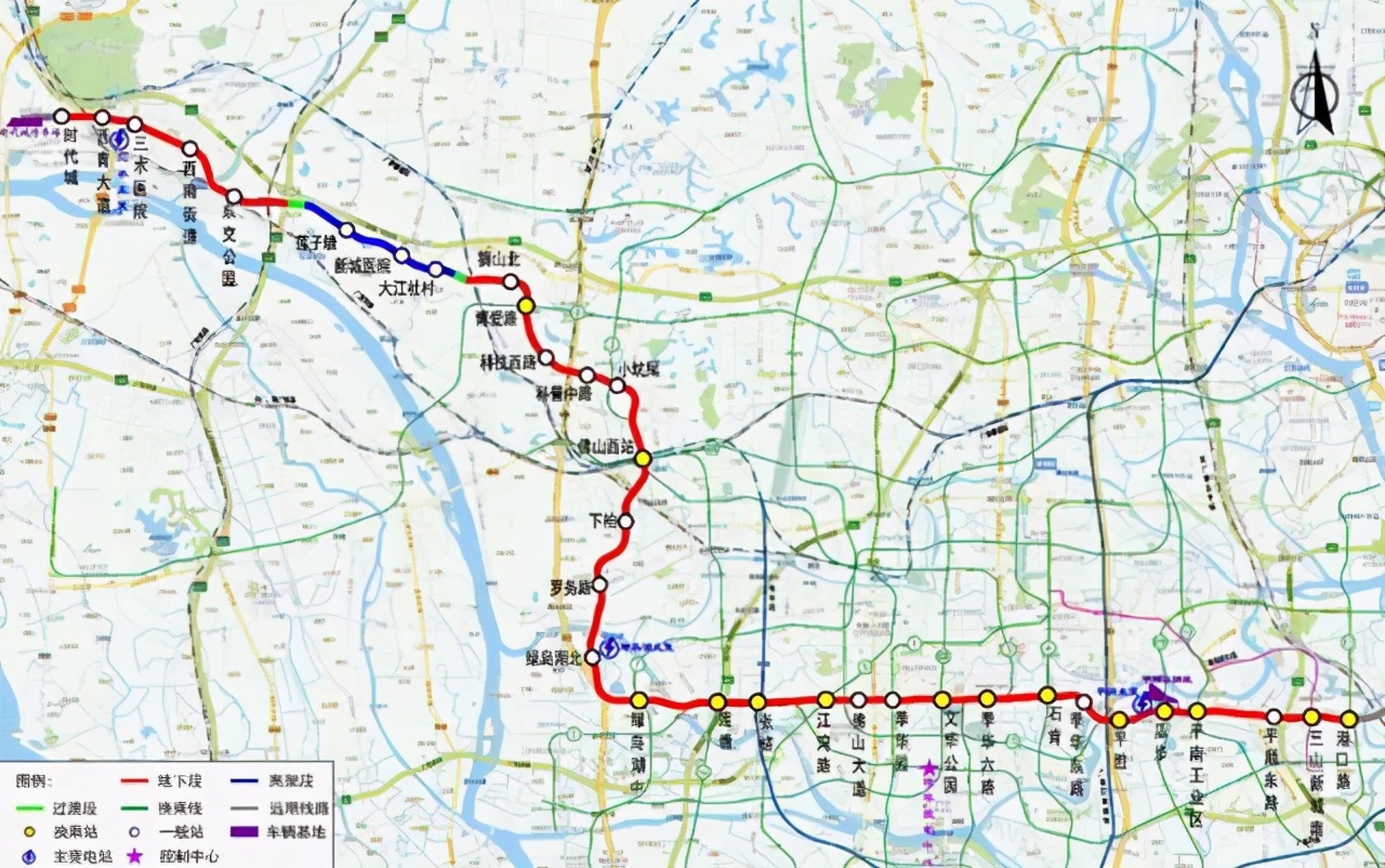 佛山拟建一条地铁线，长约55公里，设33站，计划在6月底开工建设