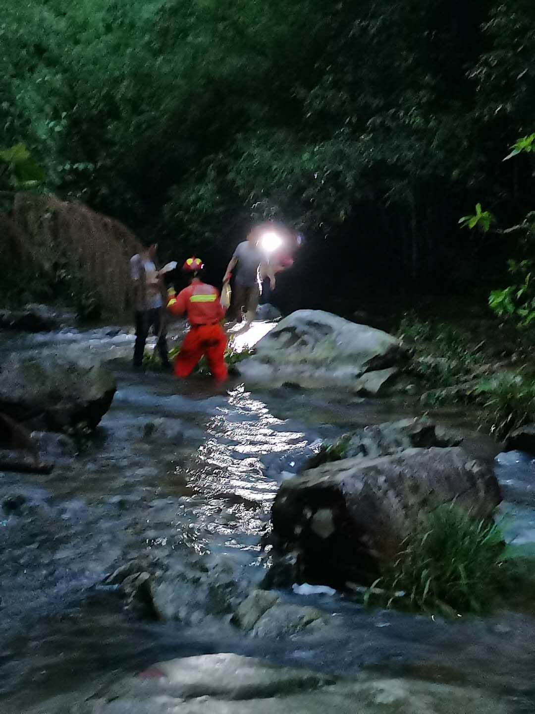 清远两男子爬山迷路被困，消防6小时连夜搜救