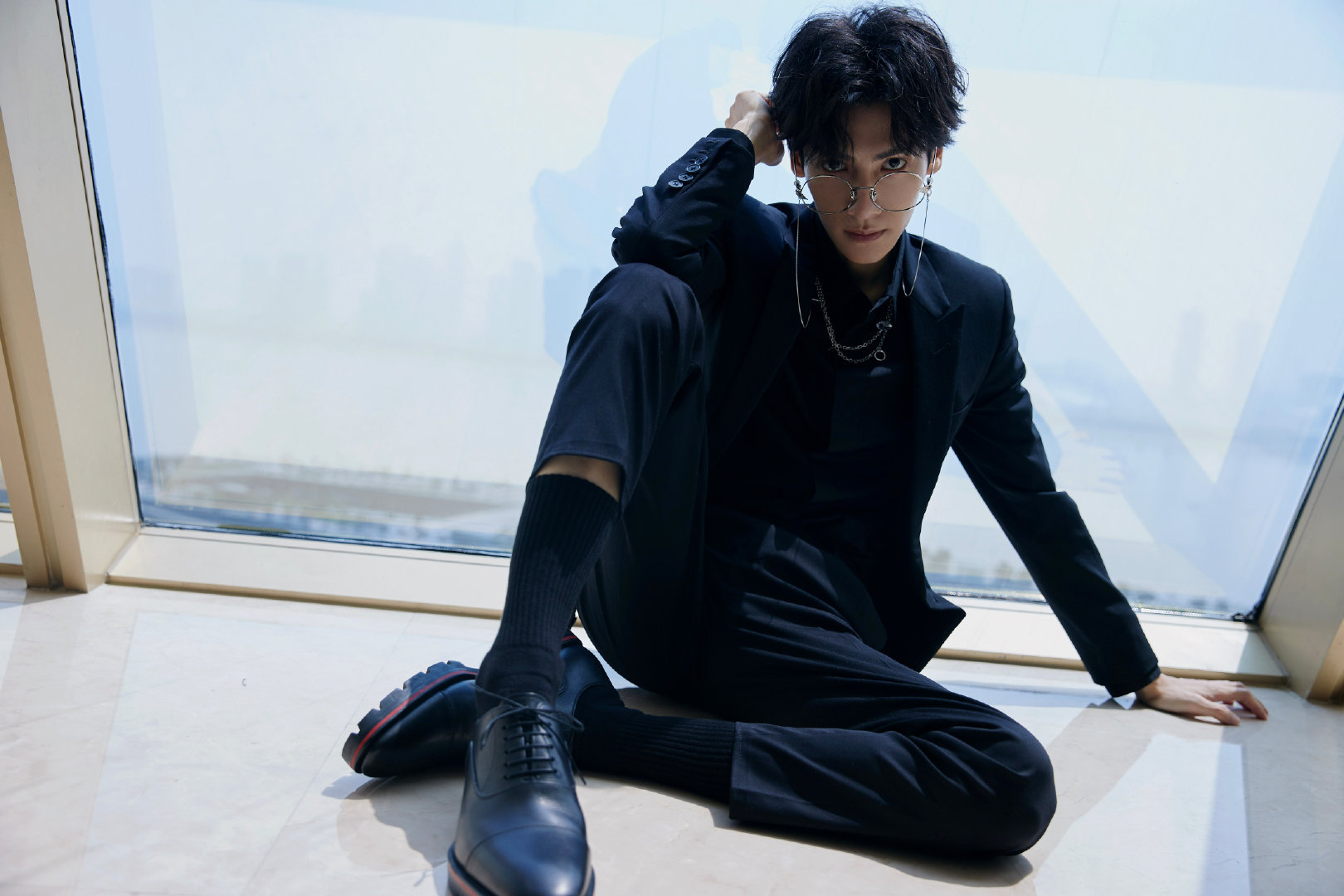 银边|罗云熙复古银边眼镜 文艺复古气质真的太撩人