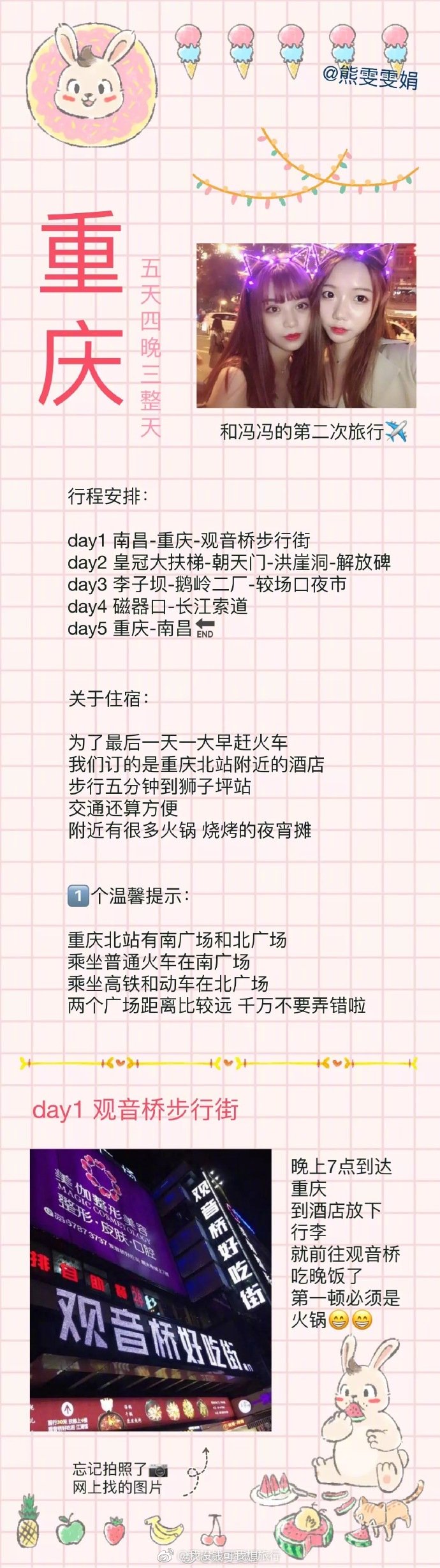 从你的全世界路过， 重庆旅游攻略~ ​​​