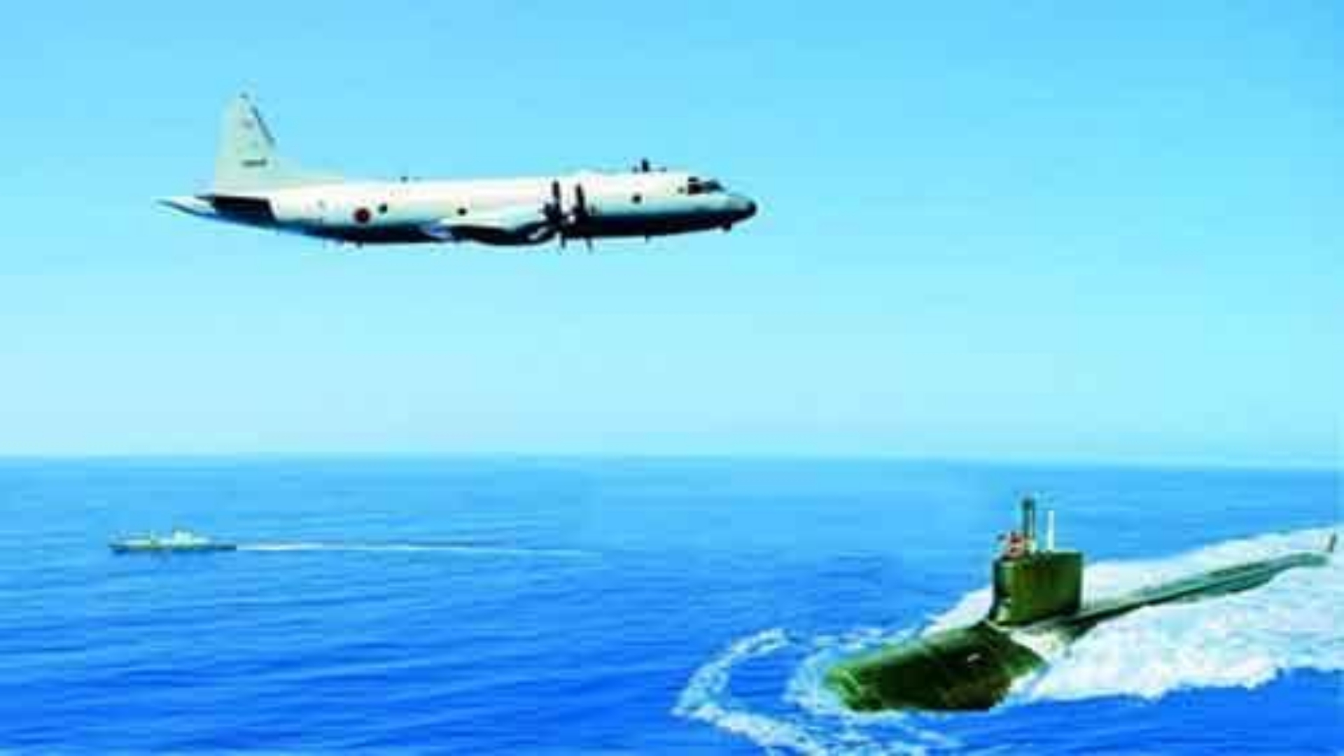 南海空域传来轰鸣声，我国最新反潜机实施巡逻
