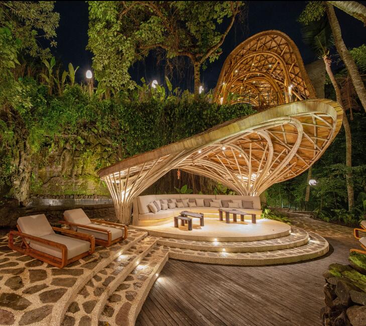 康养度假型酒店，这种设计风格，融合健康疗养与自然森林