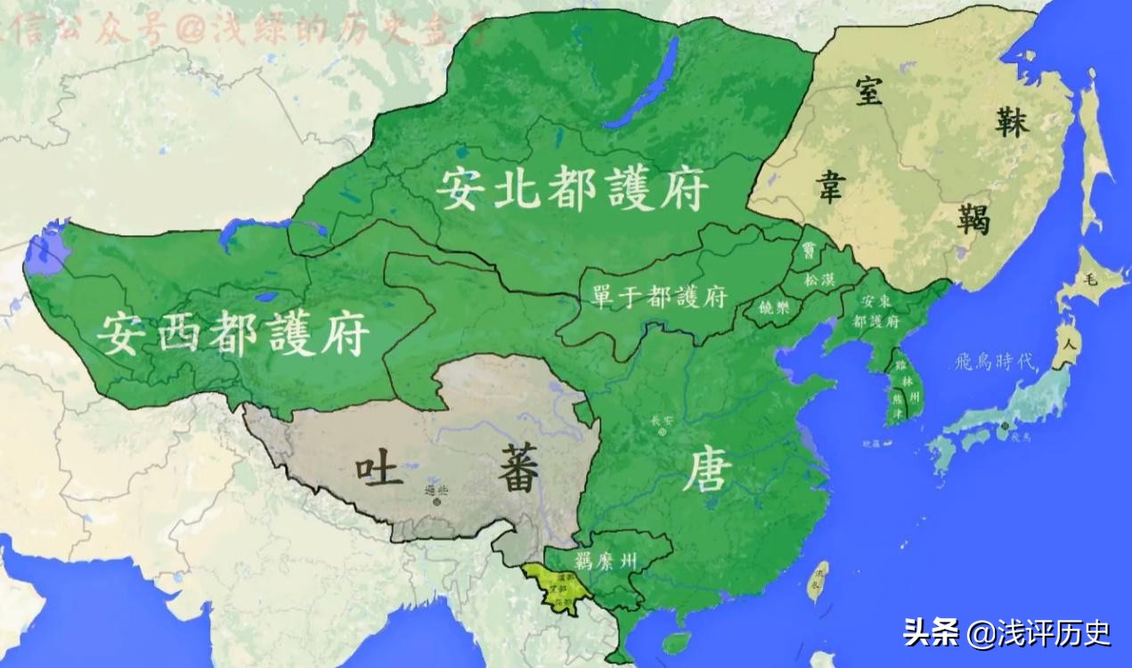 通过地图看唐朝版图变迁：一个庞大帝国，最后走向瓦解