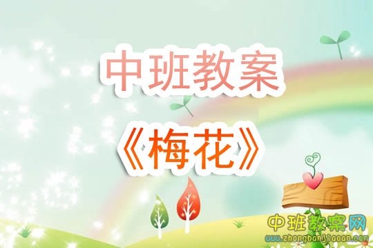 幼儿园中班教案《梅花》含反思