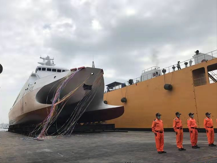 台首艘600吨级巡防舰今交船，蔡英文将主持，舰上保留导弹发射基座