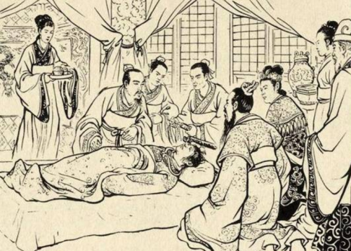 在古代，人死后要把他们放三天才下葬，老祖宗