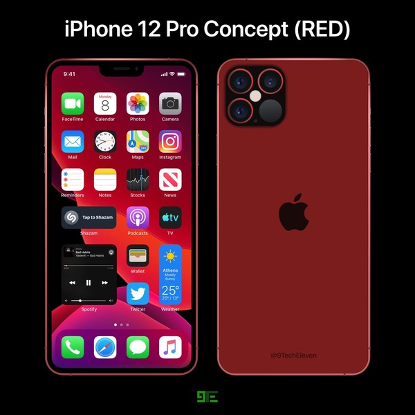 iPhone 12 Pro鲜红色版设计概念现身 这种转变你得了解