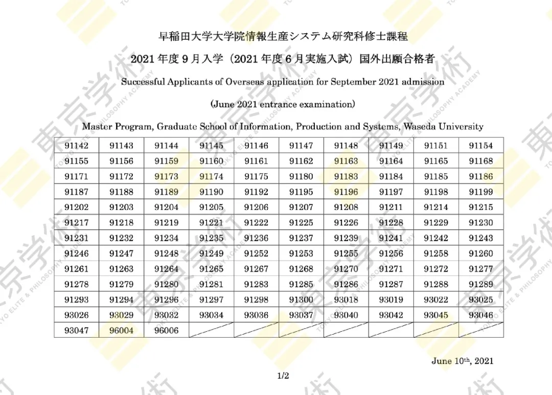 日本读研:早大又添新offer!恭喜顾同学直考合格早稻田大学