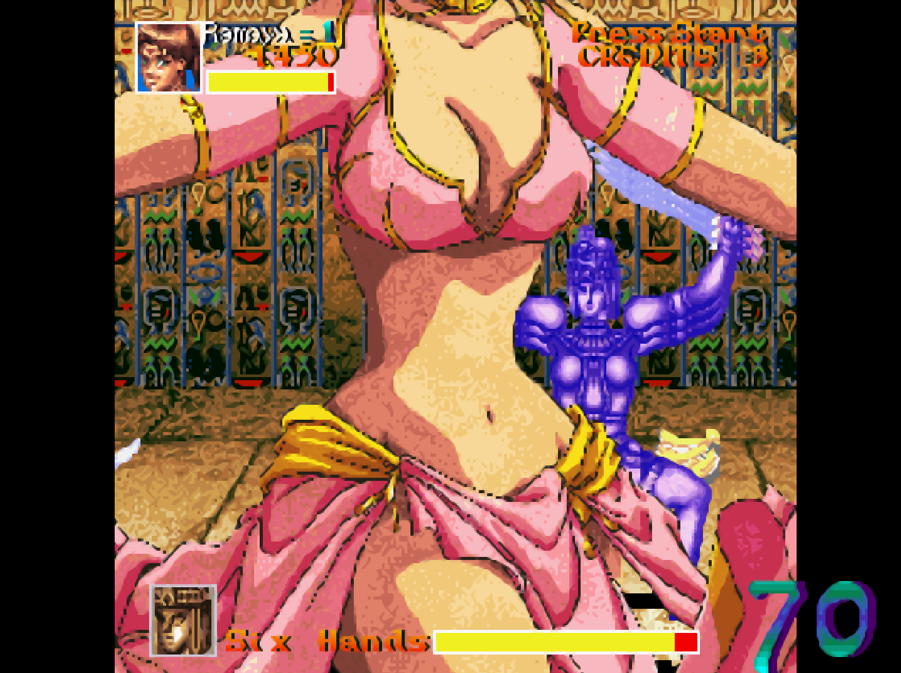 街機(jī)游戲特效滿分的必殺技，果然布料越少威力越大