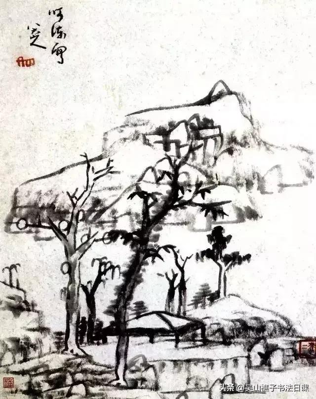 八大山人山水画