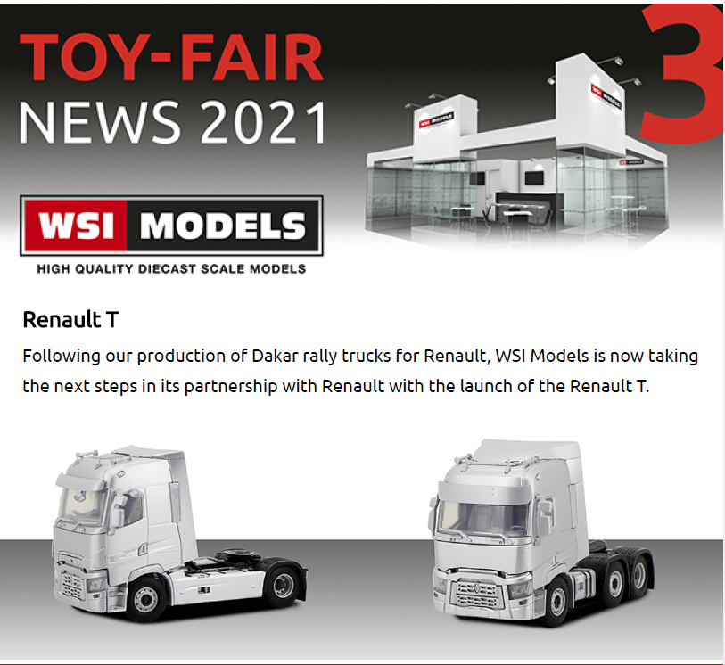 WSI新品：雷诺T型牵引车将亮相中国模型展