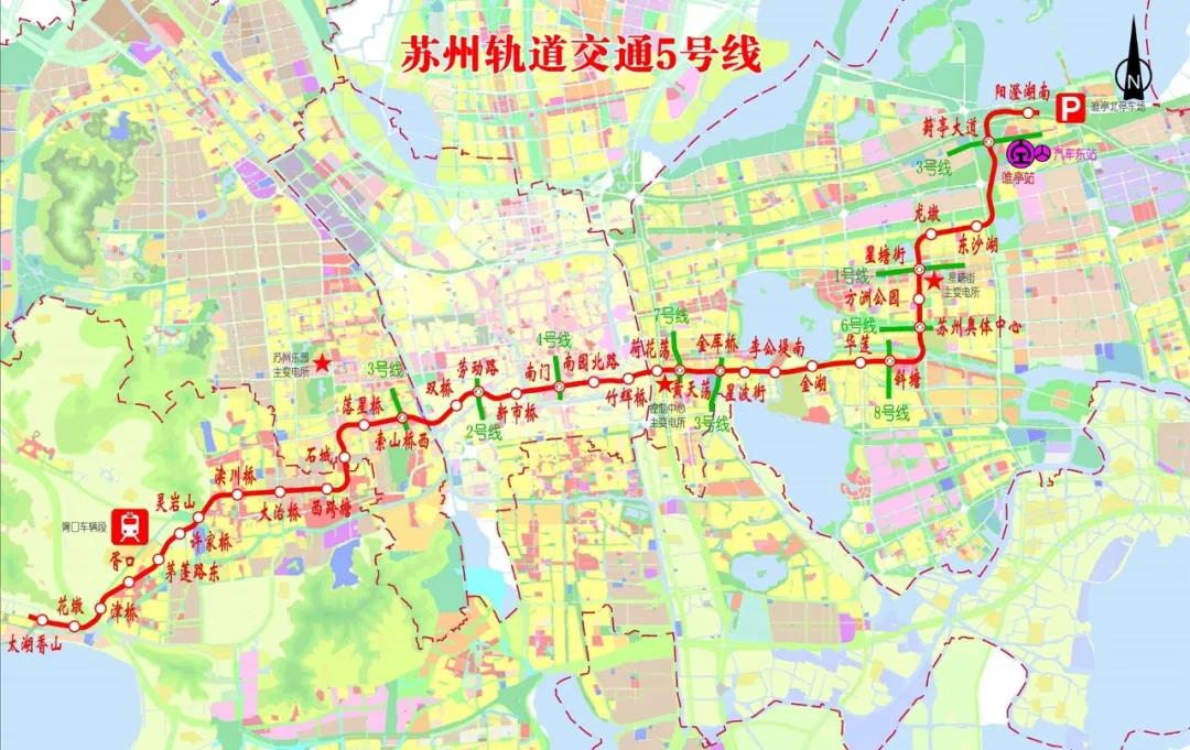 苏州轨道交通入驻胥口车辆段 5号线同步开启试运行