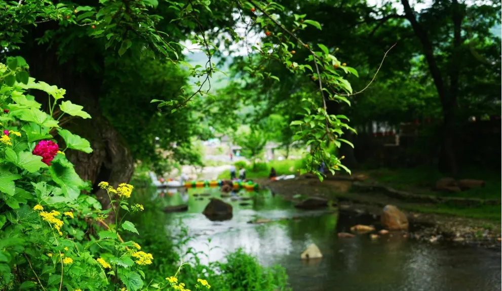 新县西河湾风景区图片