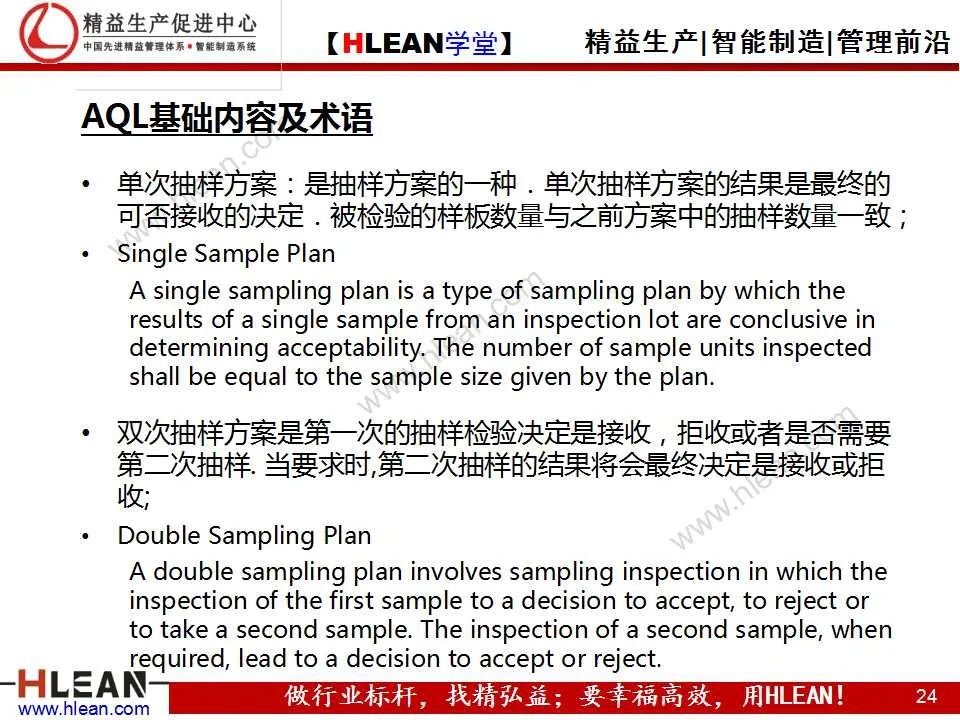 「精益学堂」可接受的质量水平（AQL）及抽样检查