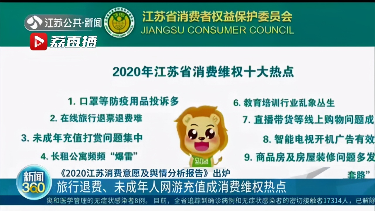 未成年人网游充值等成消费维权热点！《2020江苏消费意愿及舆情分析报告》出炉
