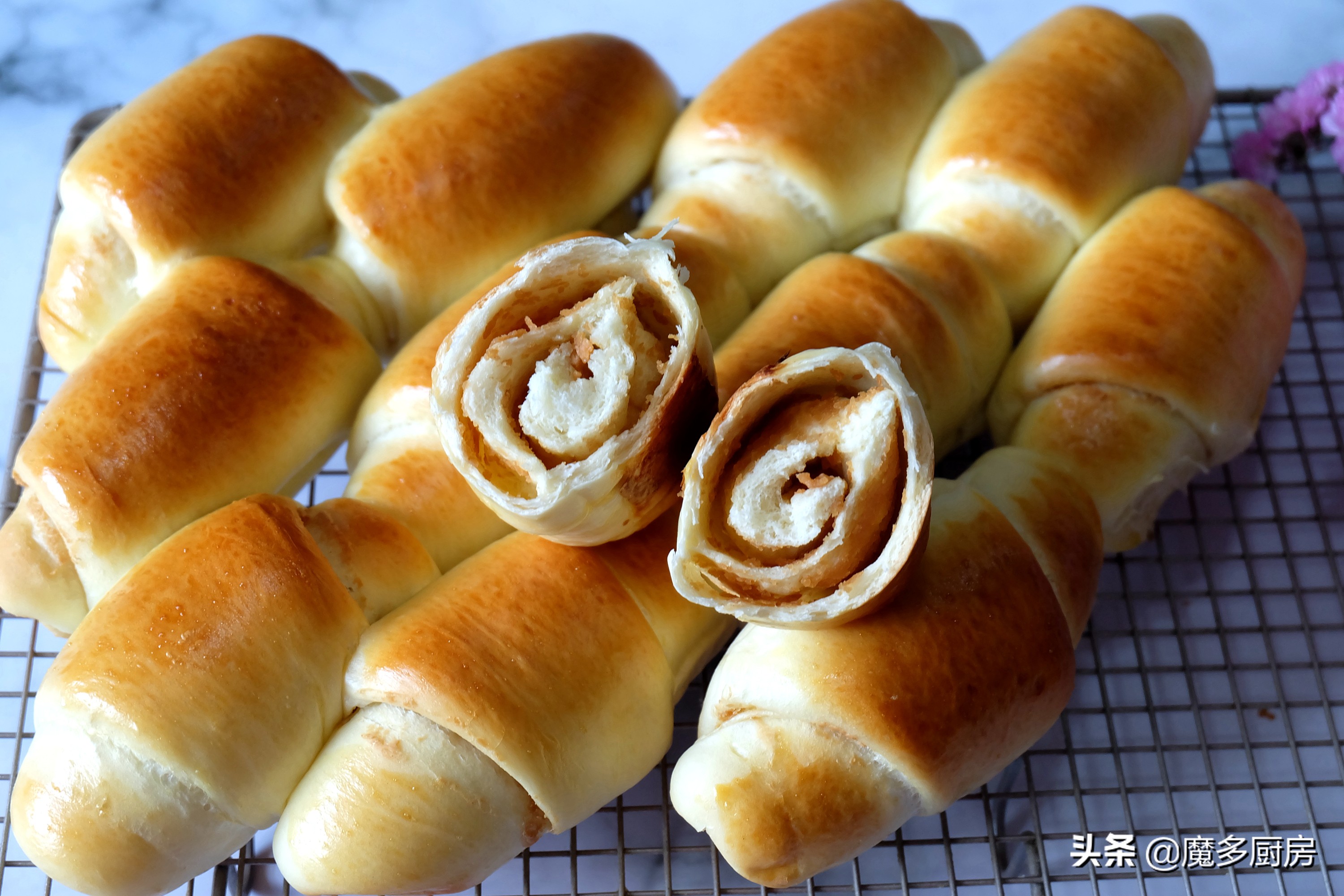 全职妈妈在家烤面包 配方自己改 低糖无油更健康 做法太简单了 魔多厨房 Mdeditor