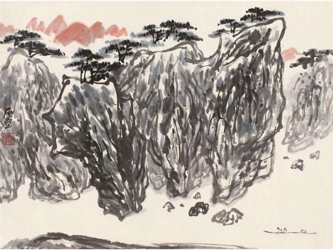 「巴蜀画派·观点」陈子庄|山水对景写生,就要大量舍弃