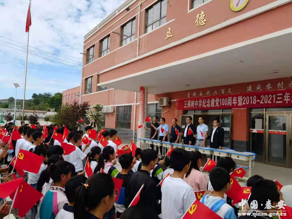 叶堡镇三棵树中学举行庆祝建党100周年(图3)