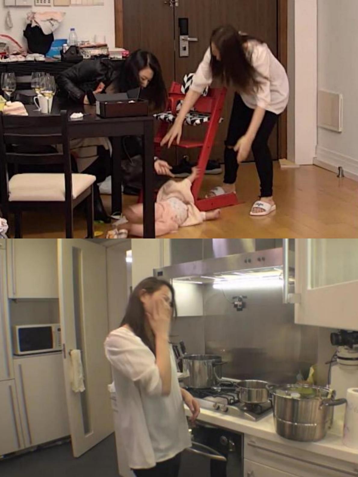 伊能静陪5岁女儿游玩照曝光，穿衣打扮似少女，