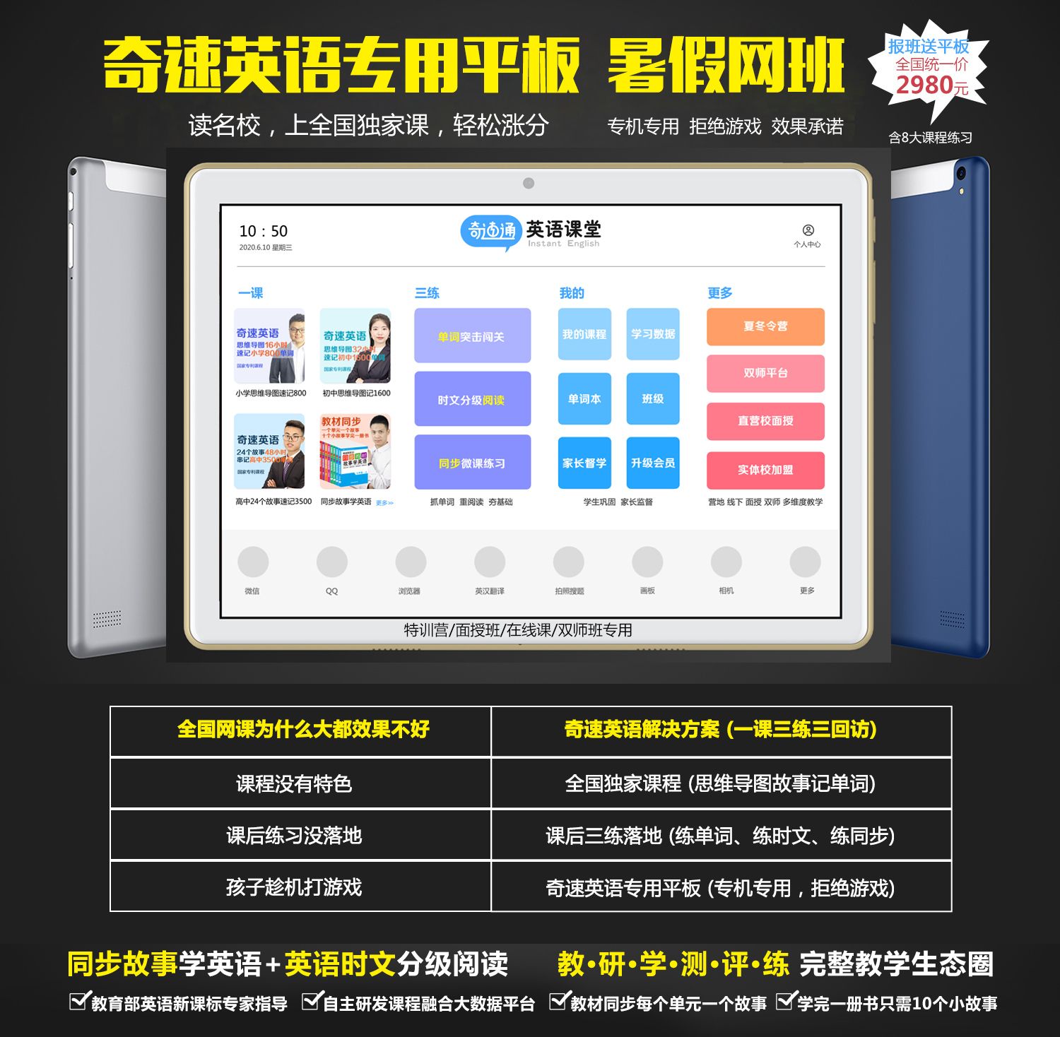 奇速英语在线英语网课可靠吗？国庆营冬令营单词阅读课报名火爆
