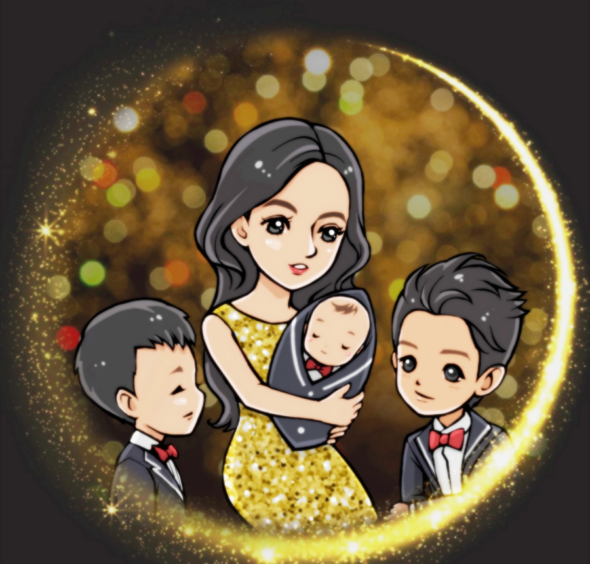 张柏芝晒合照为二儿子庆生，单亲妈妈不靠男人