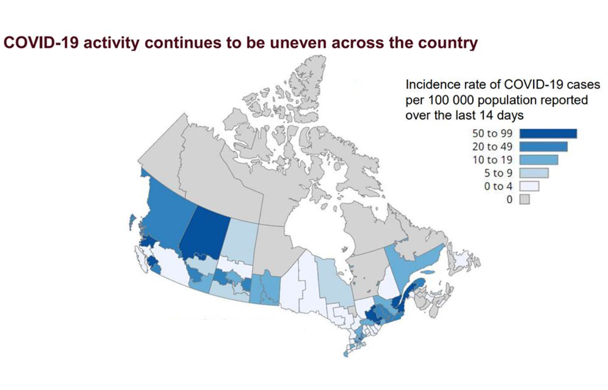 加拿大疫情面临第二波浪潮，如不严格预防，会比春季大流行更严重