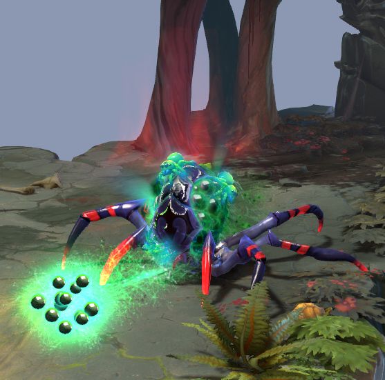 DOTA2饰品穿搭推荐——育母蜘蛛深渊之纪+狼蛛至爱