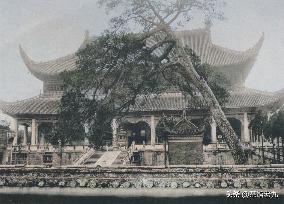 湖南衡阳，民国初年拍摄的衡山南岳大庙和祝圣寺