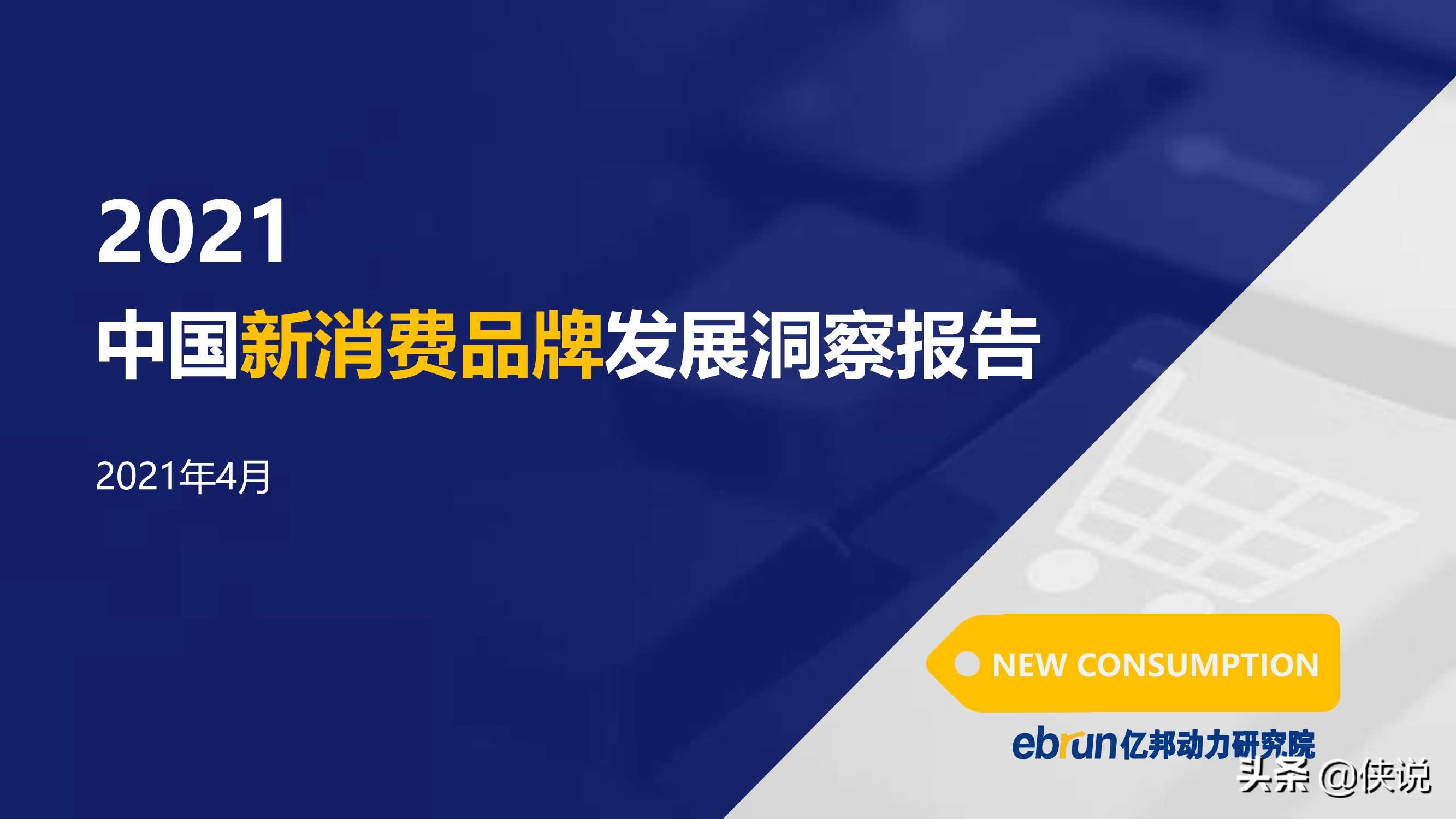 2021中国新消费品牌发展洞察报告（亿邦）