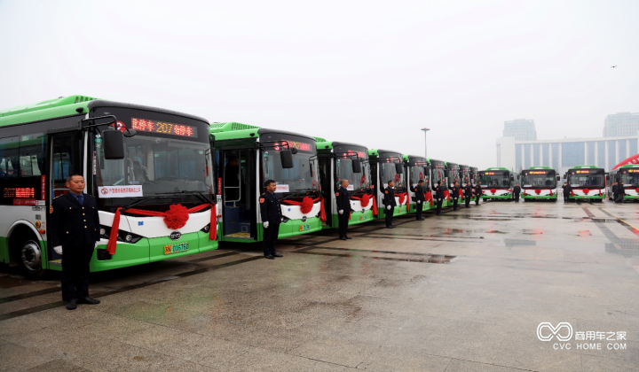 比亚迪纯电动公交车首投泗阳 绿色公交再添新动能