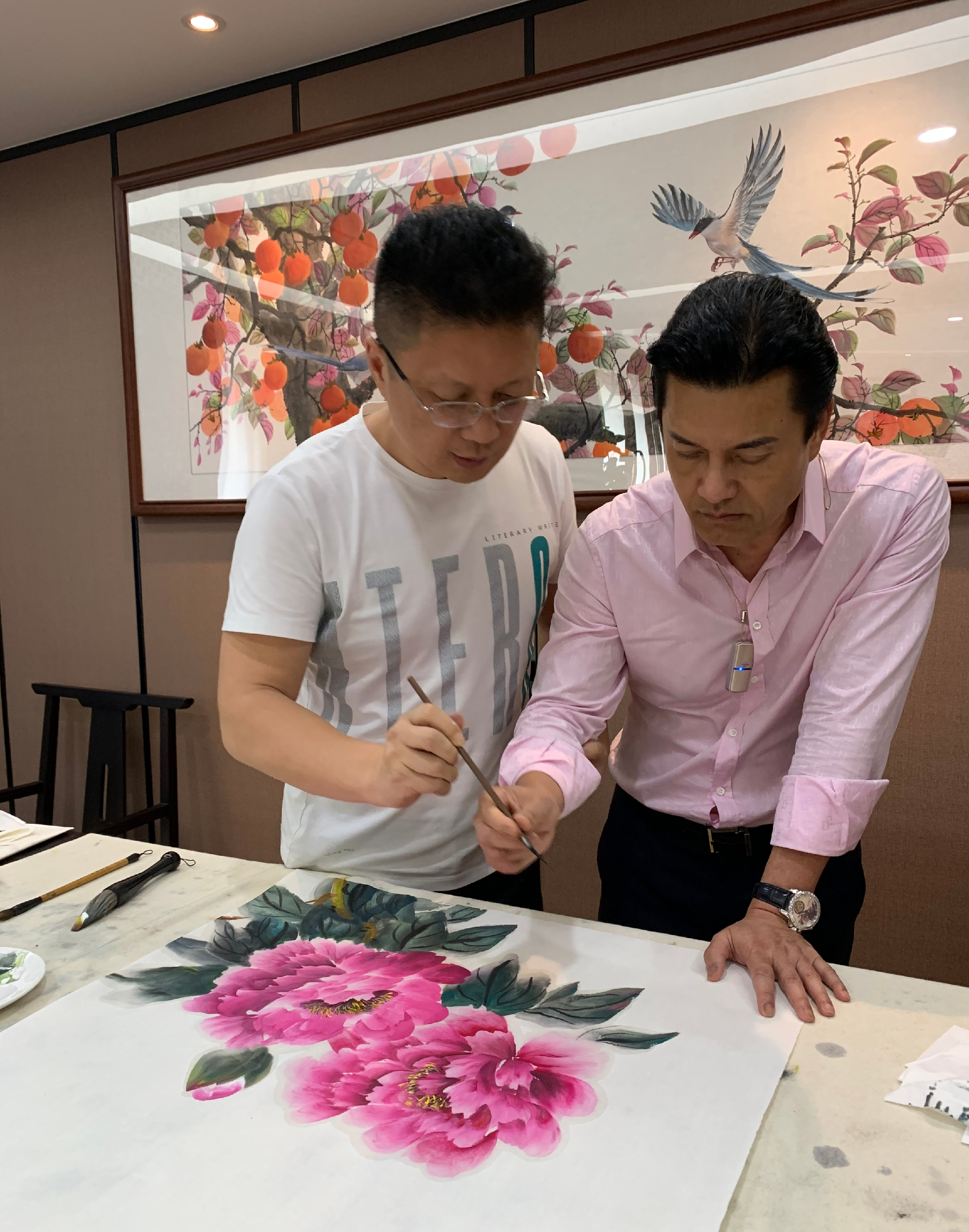 明星们开始学画,吕良伟得邢东真传,每幅都是精品
