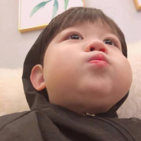 情侣头像呆萌两张配对小孩
