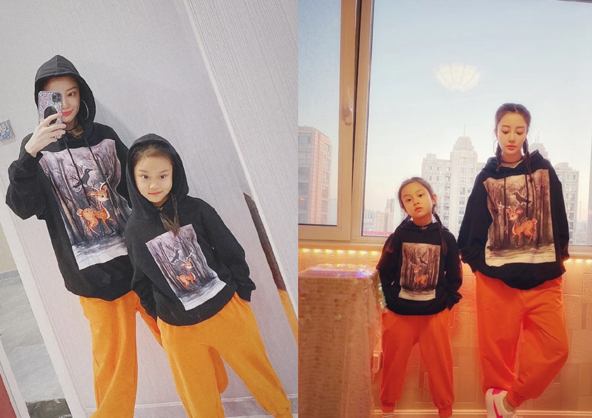 女漢子小甜馨長大了！ 李小璐曬親子旗袍照，也有點大家閨秀氣質了