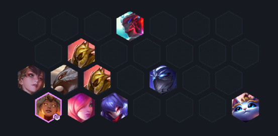 云顶之弈 腥红过渡，转化万物稳定70+血量上8人口的过渡阵容