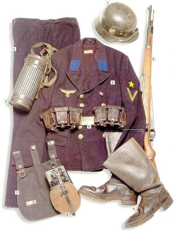 二战各国单兵装备(军服)清单,德军队的最精