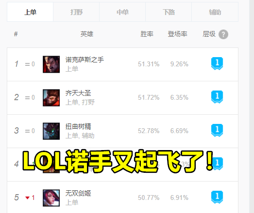 LOL诺手又成AD
