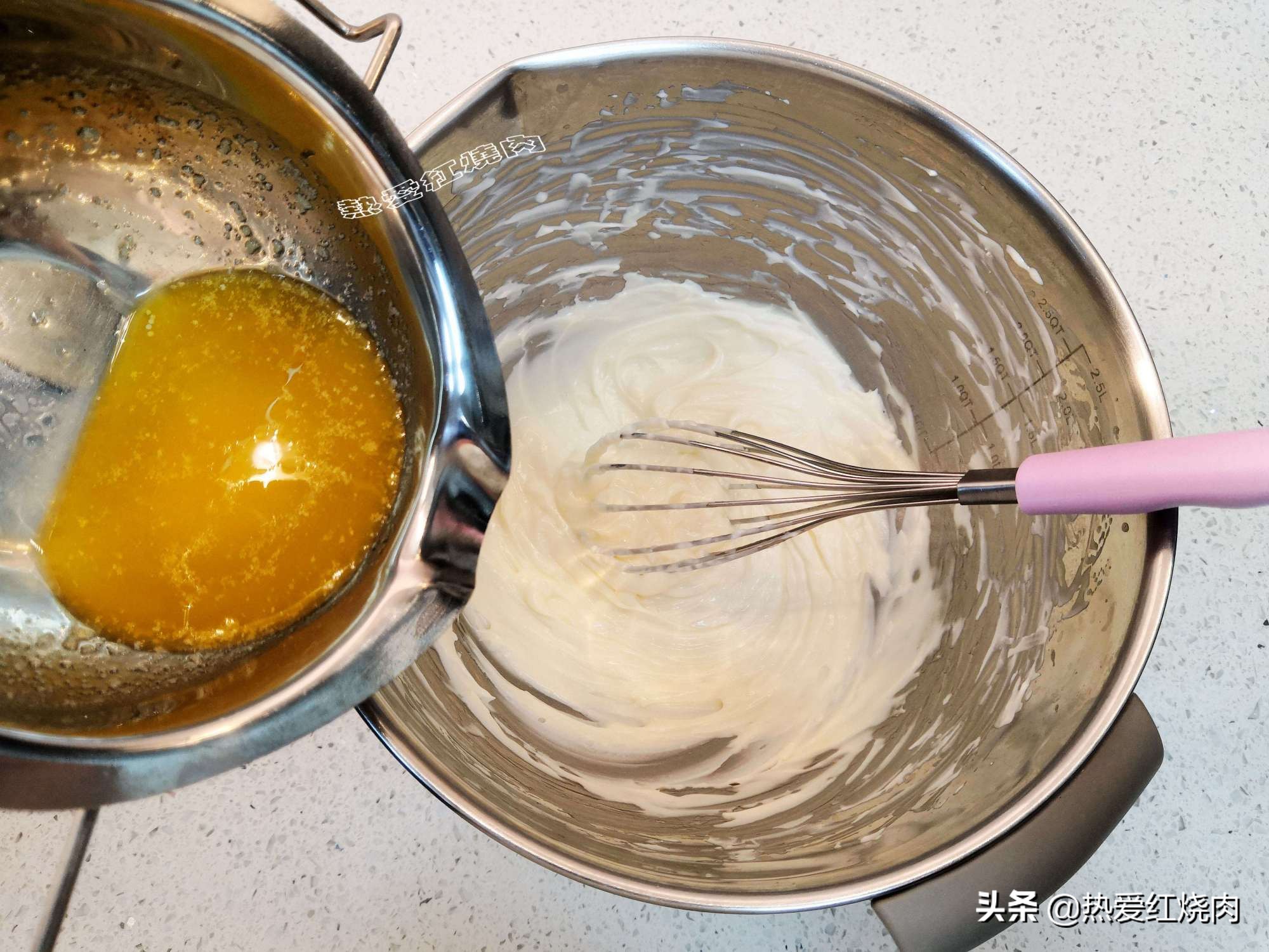 這蛋糕口感濕潤吃著不噎人，做了四次終於成功了，心得體​​會告訴你